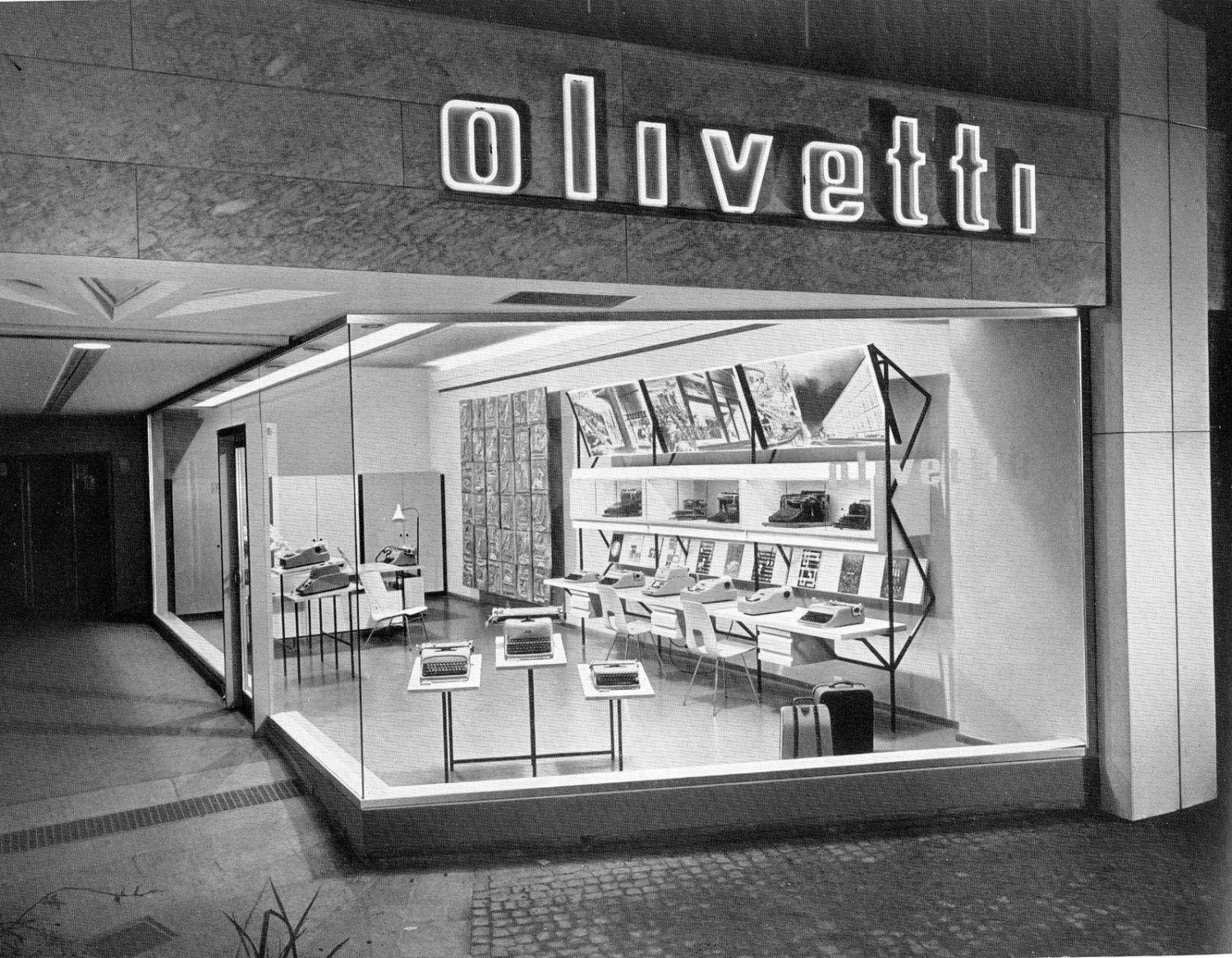 Olivetti showroom in switzerland 1957