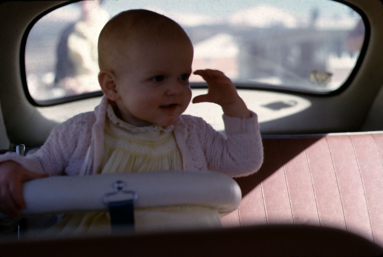 A vintage color photo of the author when he was 2.