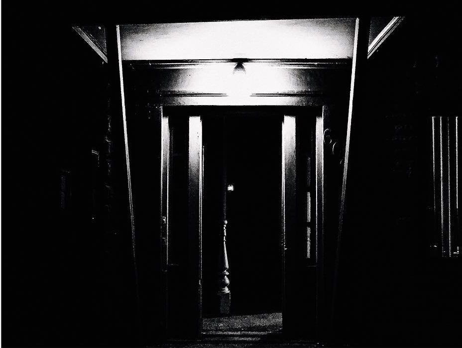 A darkened doorway